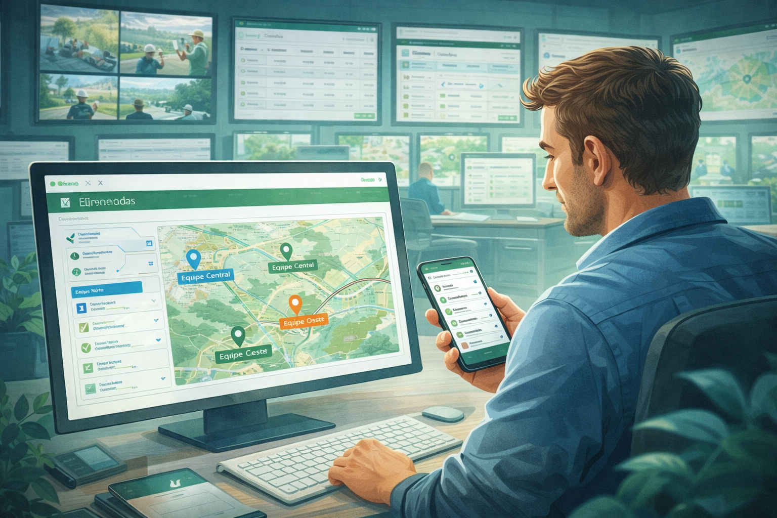 A operação acontece em vários locais ao mesmo tempo.