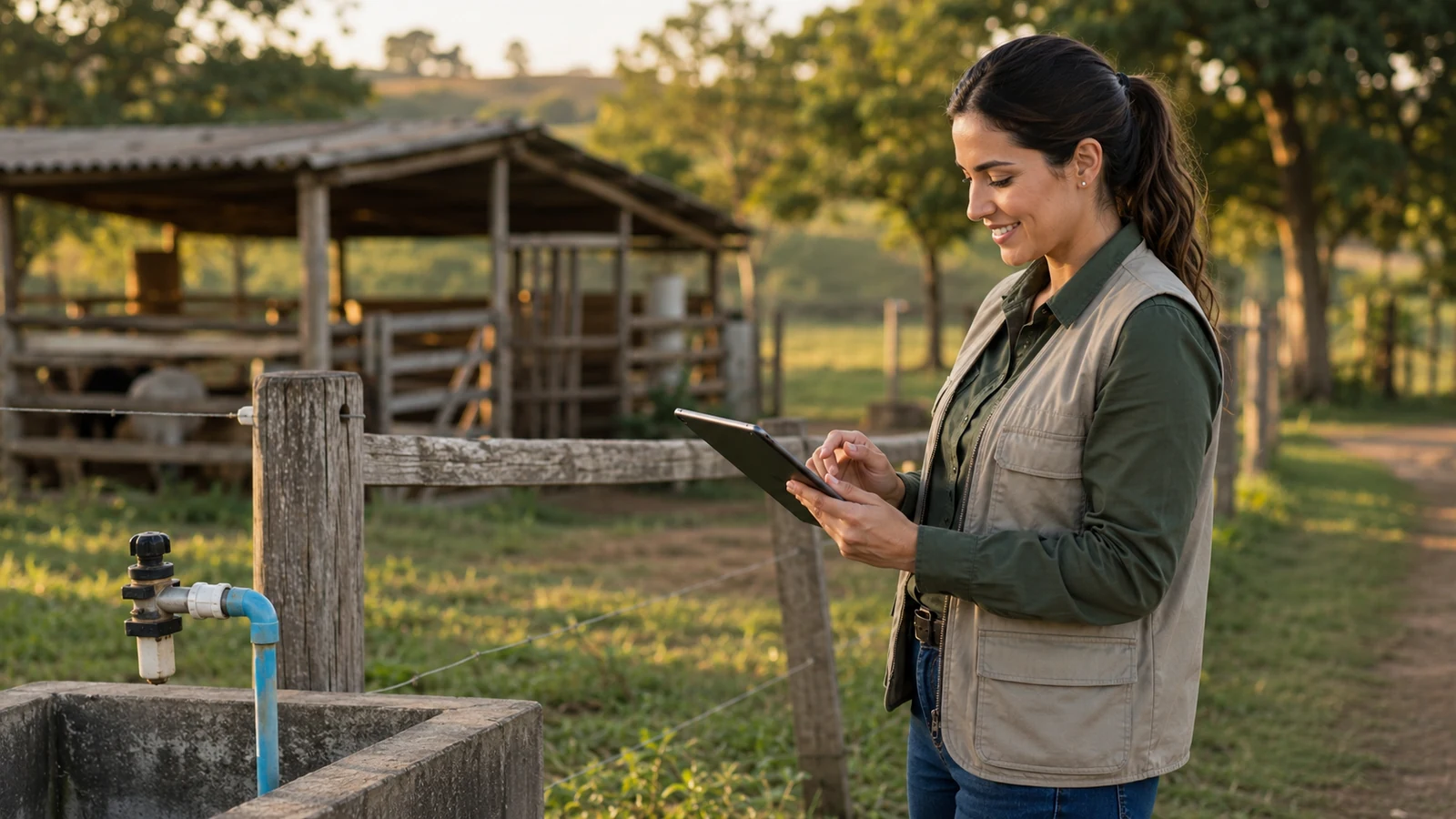 Vistoria de benfeitorias e estruturas em pequena propriedade rural